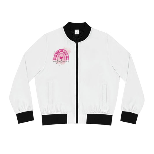 One Loved Mama Women's Bomber Jacket (AOP)